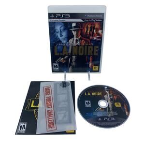 LA Noire (PlayStation 3, PS3) With Badge Pursuit Challenge Complete In Box